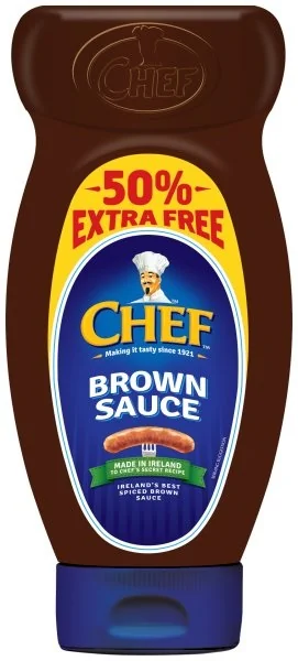 Chef Brown Sauce Squeezy — promotieverpakking