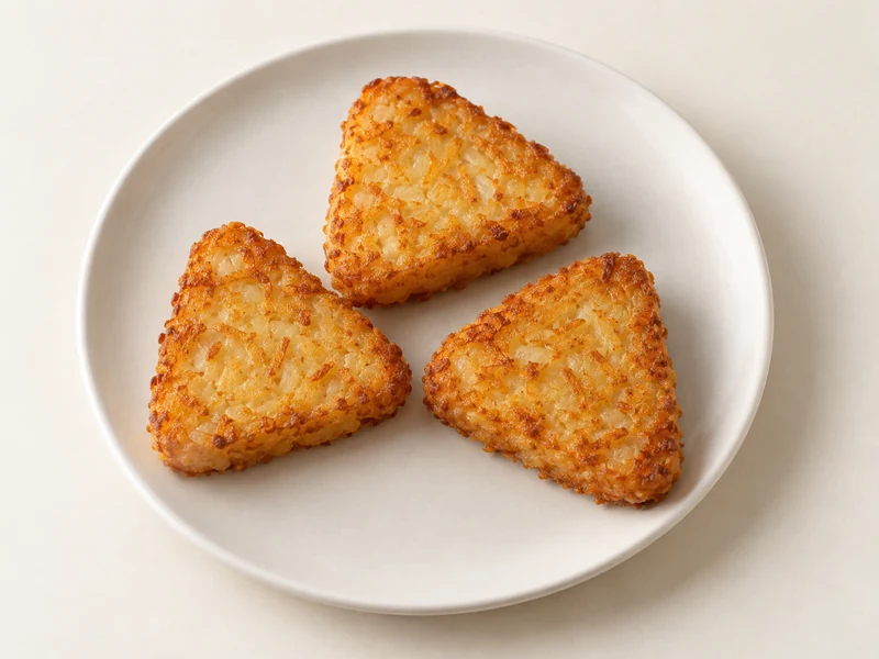 Gegenereerde serveersuggestie met krokante hash browns